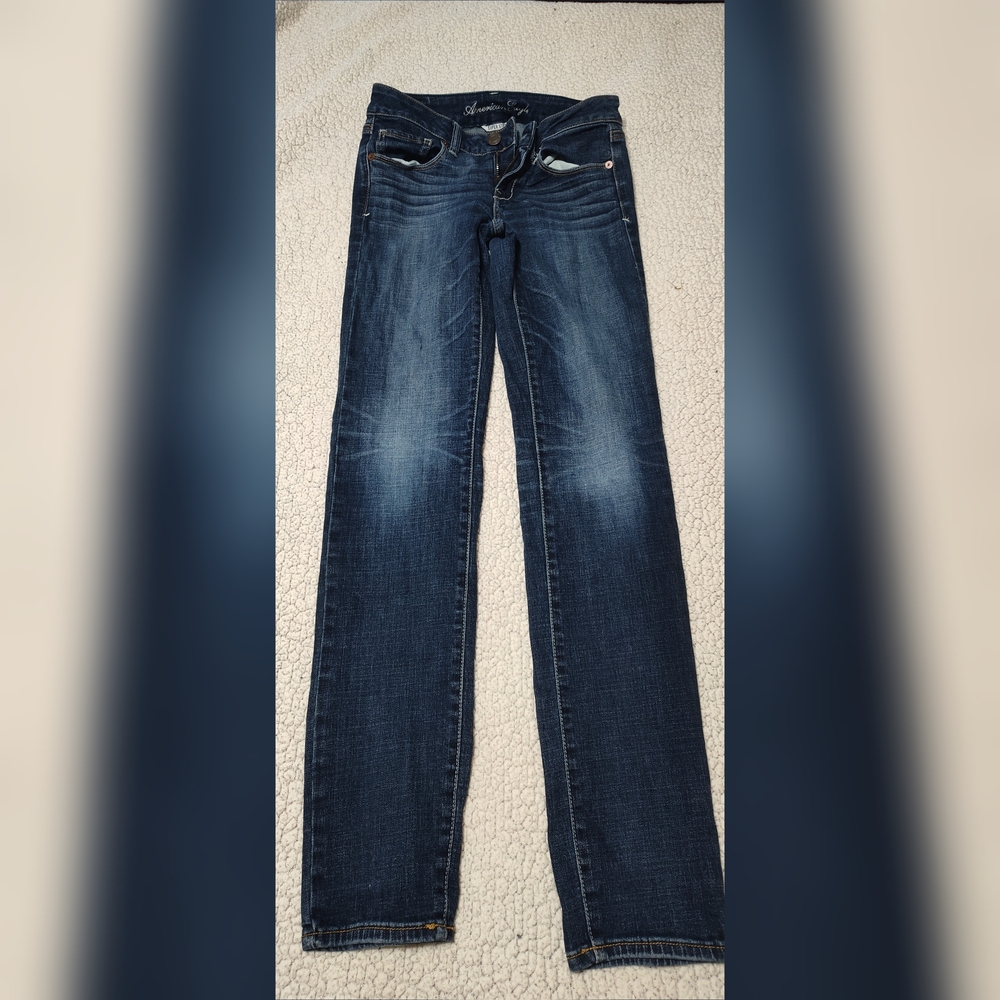 American Eagle Outfitters Dark Blue Skinny Jeans